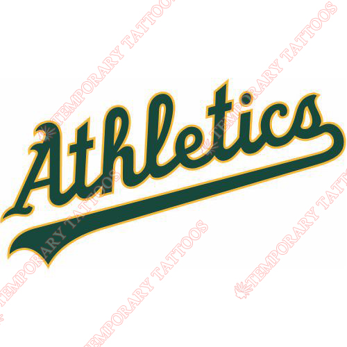 Oakland Athletics Customize Temporary Tattoos Stickers NO.1787